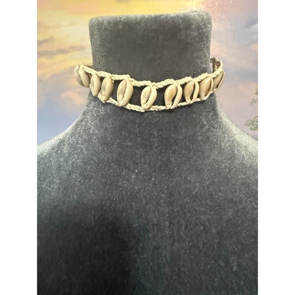 cowrie shell choker necklace